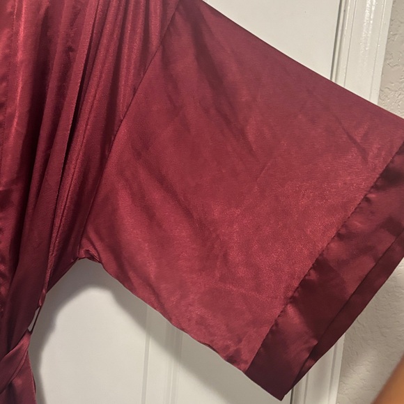 Victoria's Secret Burgundy Satin Robe - Picture 5 of 5